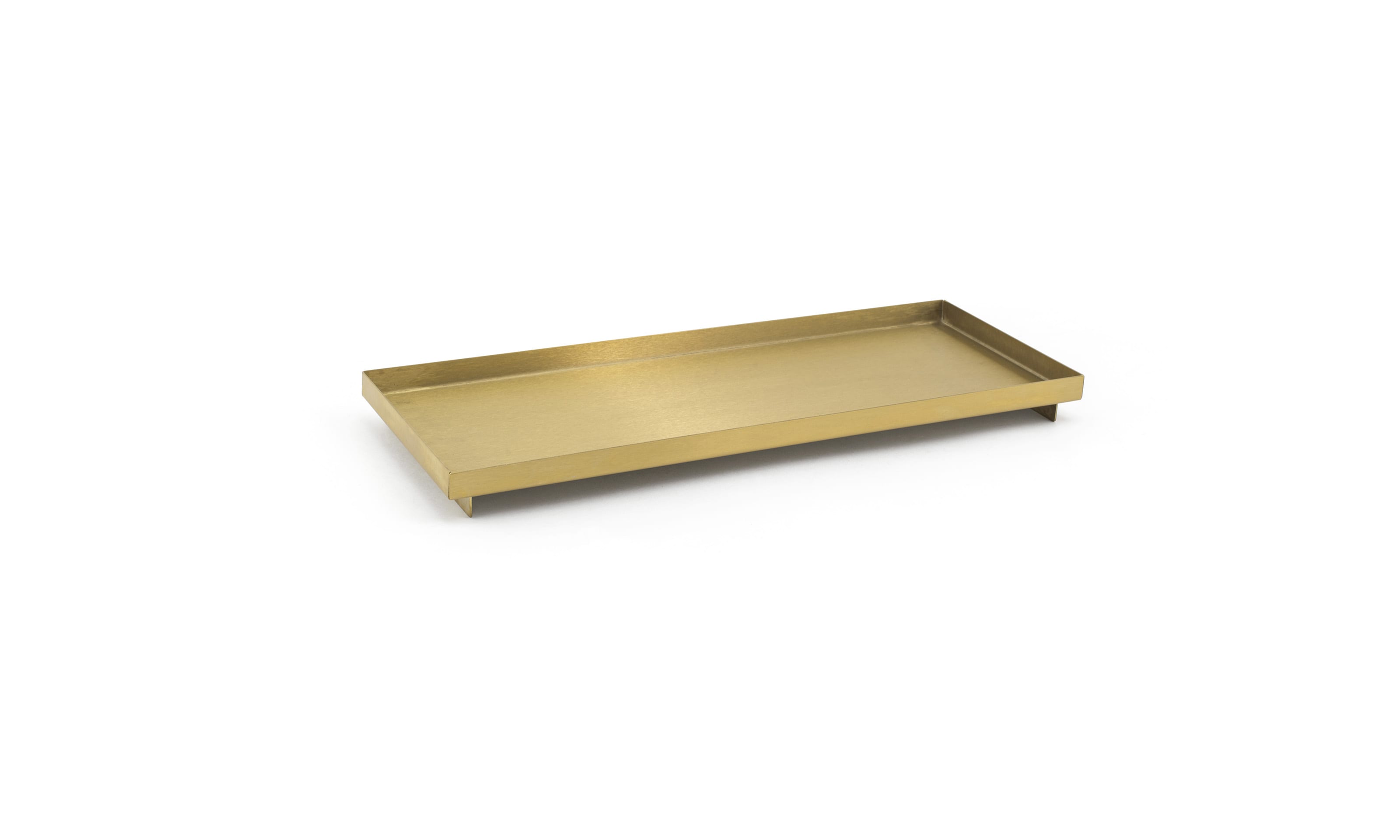 GuestSupply US | Tokyo Amenity Tray Large, Matte Brass
